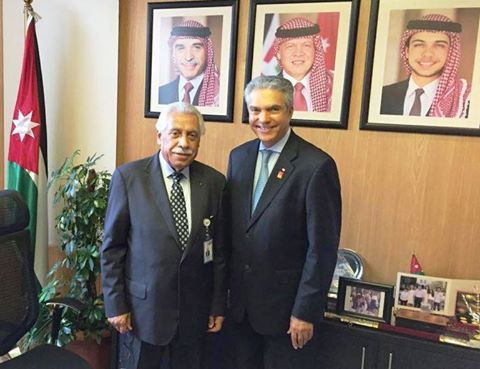 Aziz Memon with Mayor of Amman akel Biltaji